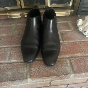 Elegant Black Leather Ankle Boots